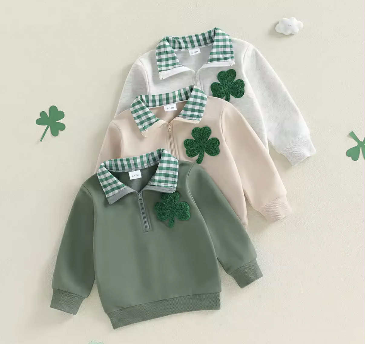 PREORDER: Little Lucky Shamrock Pullover 1.19.26 osym