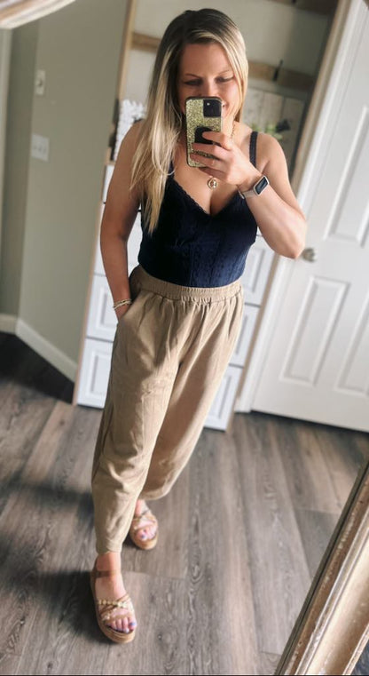 RTS: Harem Jersey Wide Leg Pants