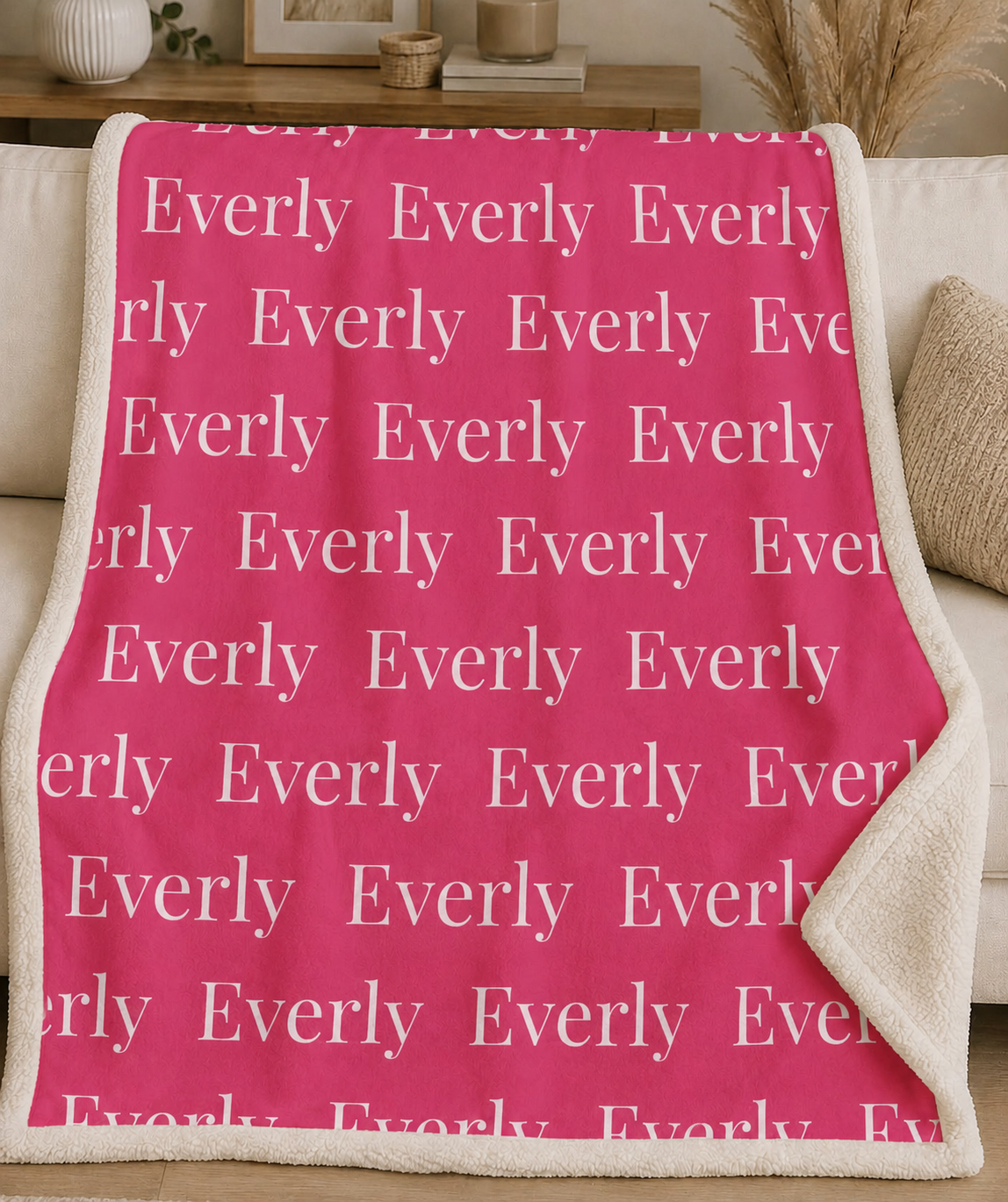 PREORDER: The Signature Fleece Blanket - Repeating Name Style 9.8.26