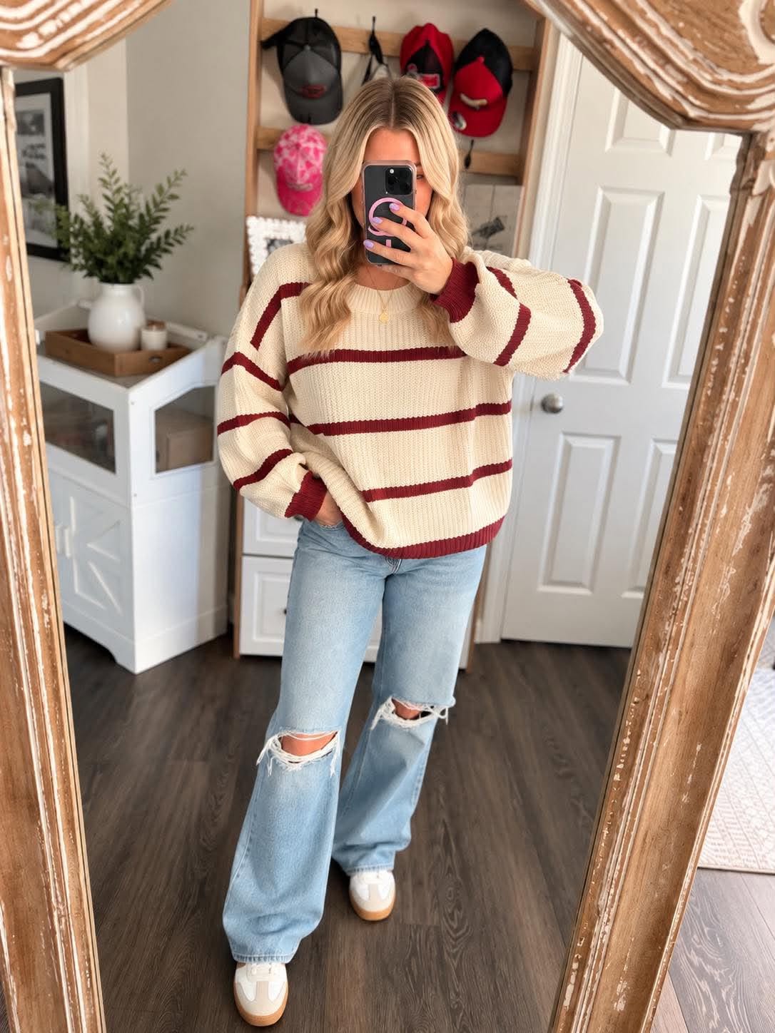 PREORDER: The Fireside Stripe Knit Sweater RERUN 9.28.26