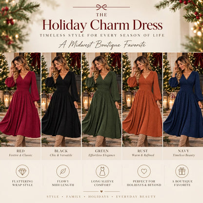 PREORDER: The Holiday Charm Dress 10.5.26