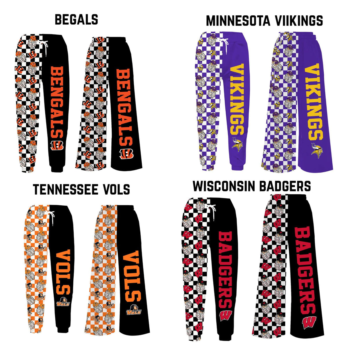 PREORDER: Exclusive Christmas Game Day Joggers - CUSTOM SHOP