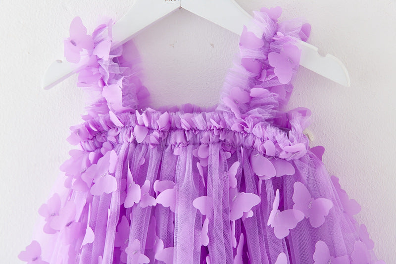 RTS: Butterfly & Flower Tulle Twirl Dress