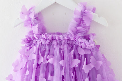 RTS: Butterfly & Flower Tulle Twirl Dress-