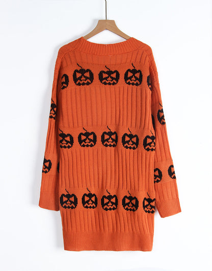 RTS: Pumpkin knit cardi
