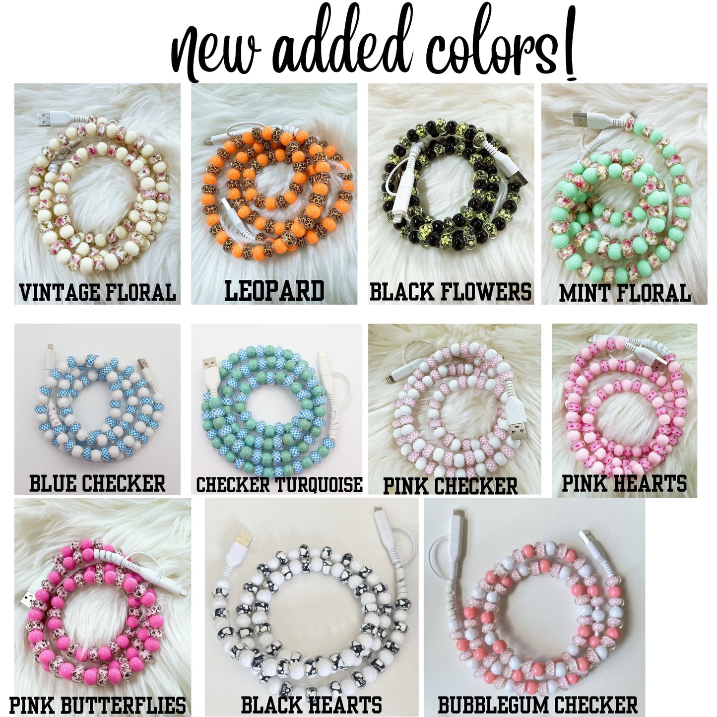 PREORDer: RERUN Dual Beaded Phone Charger  1.19.26