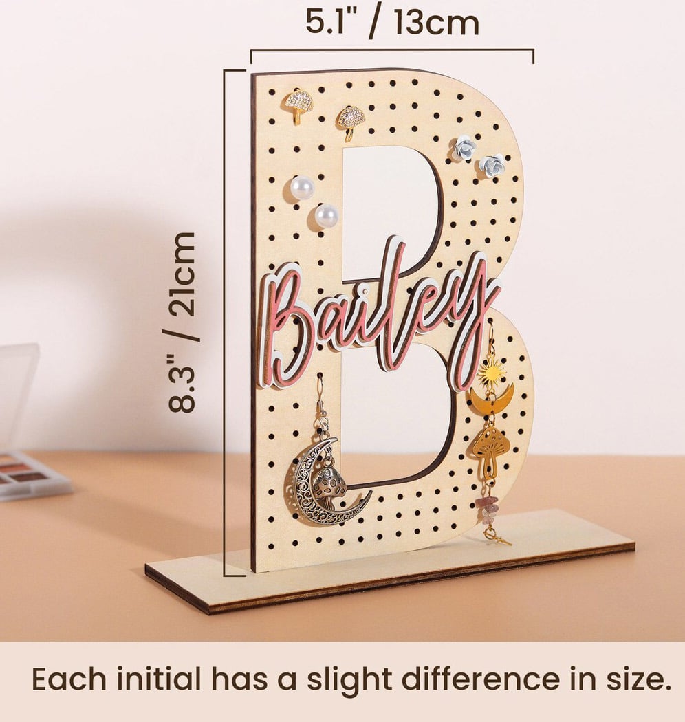 PREORDER: Personalized Name Wood Earring Holder 1.19.26 osym