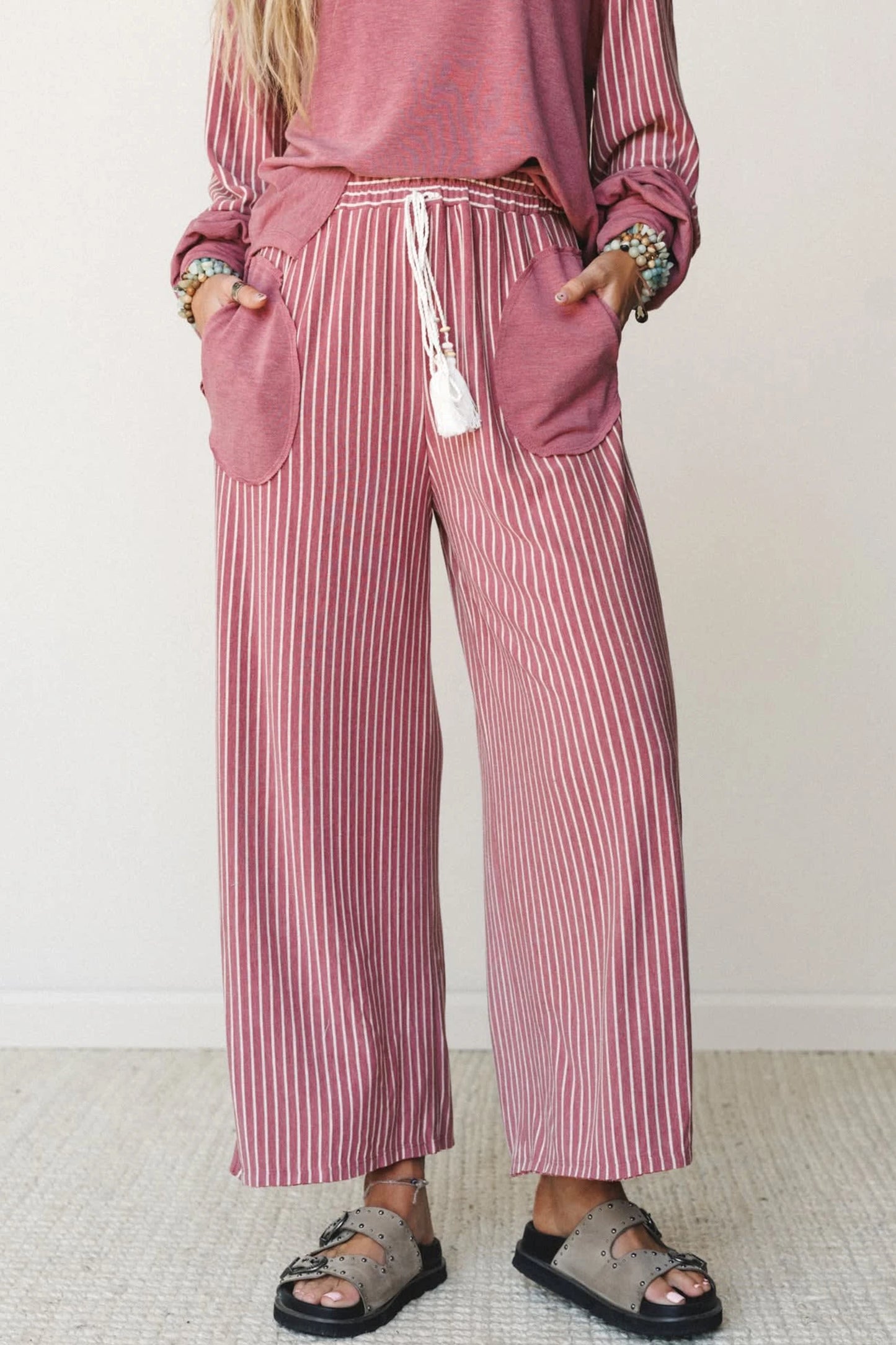 PREORDER: Stripe Lounge Set  (High Quality) 8.31.26