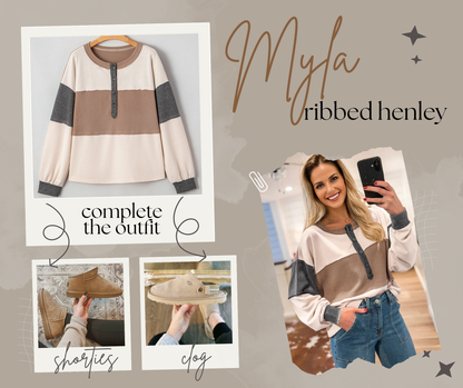 RTS: Myla Ribbed Henley