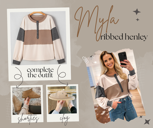 RTS: Myla Ribbed Henley