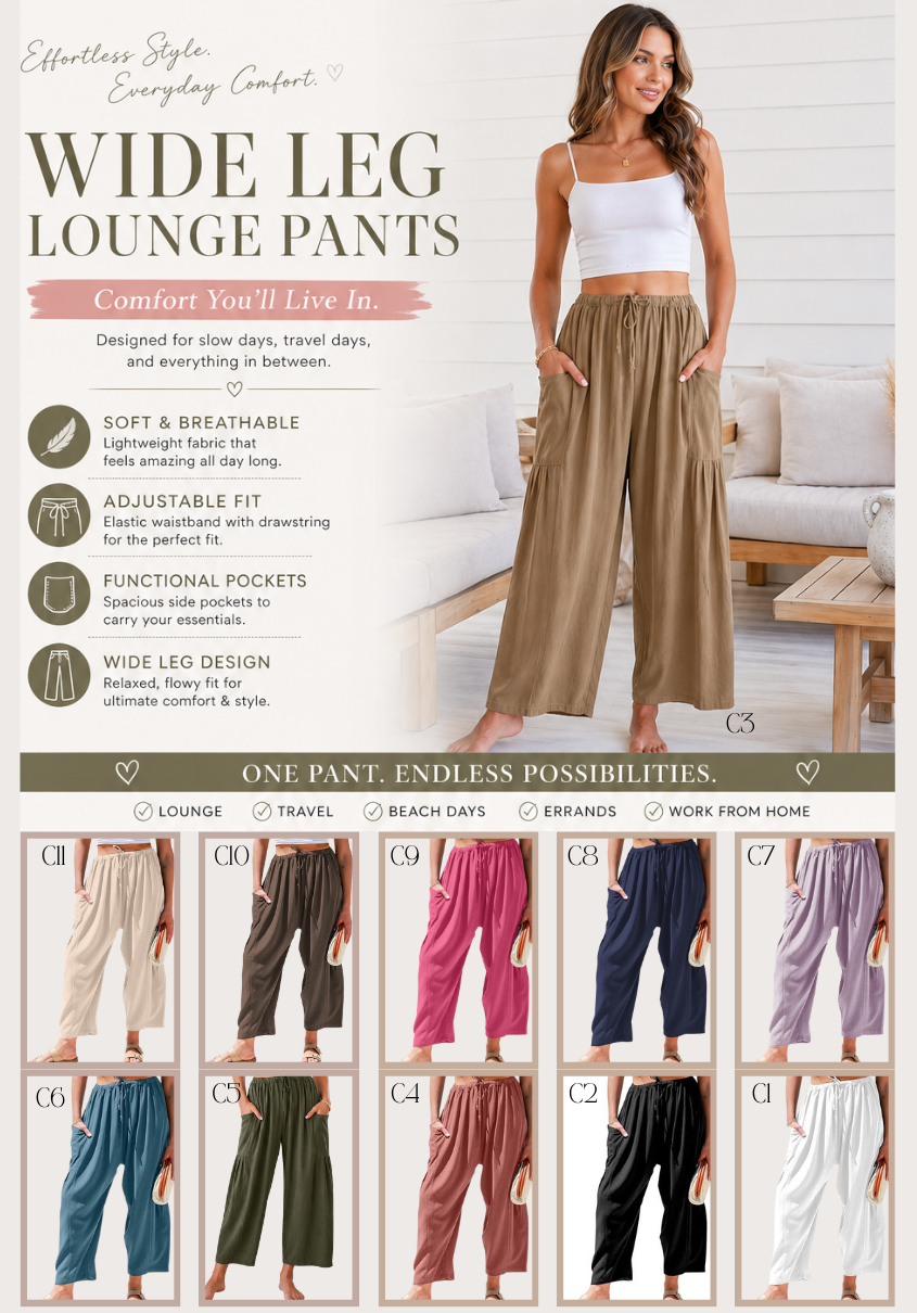 PREORDER: Wide Leg Lounge Pants 5.11.26 osym