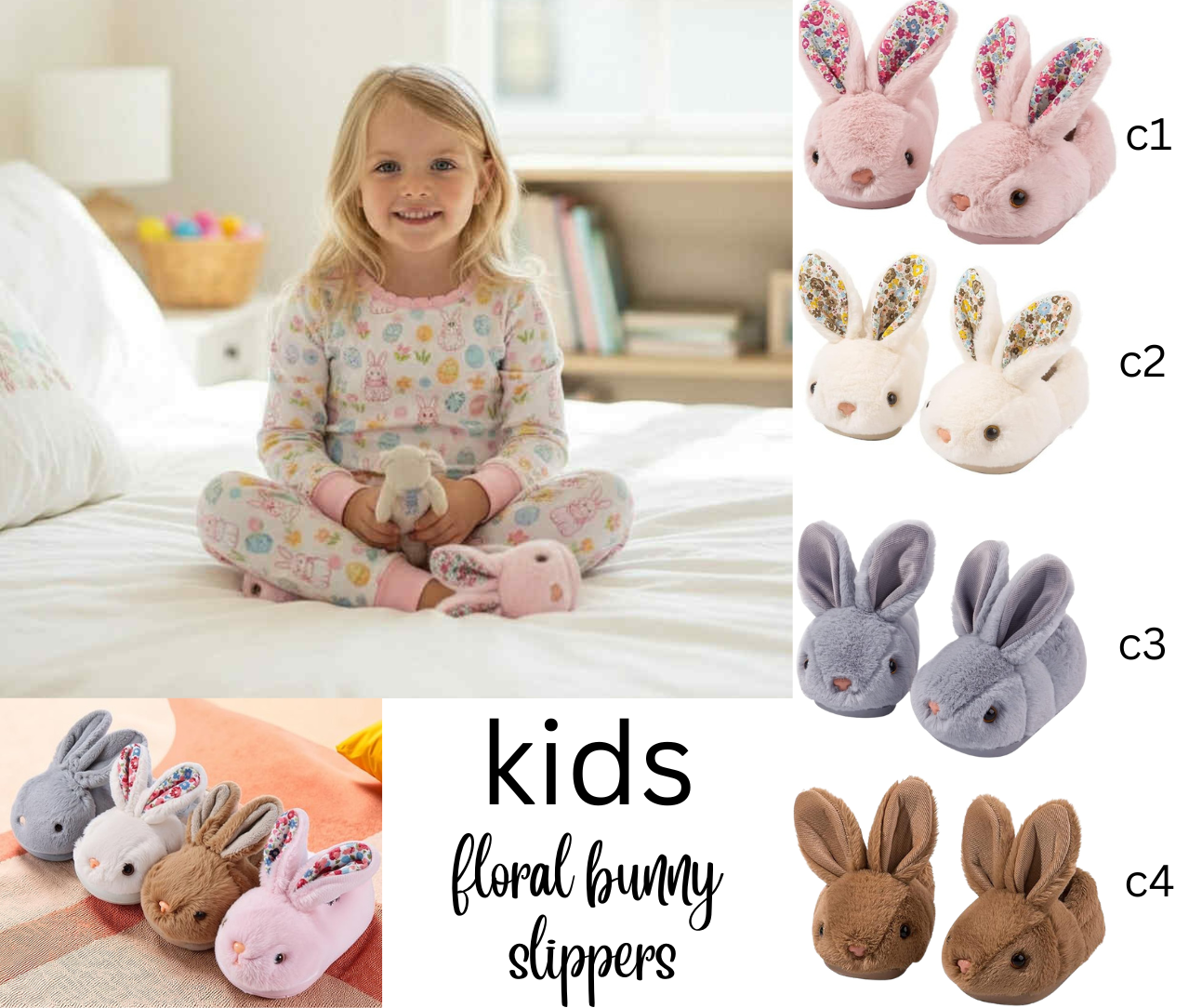 PREORDER: Floral Bunny slippers 1.19.26