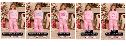 PREORDER: The Exclusive Holiday Custom Crewneck Bow Set | Premade Pink Christmas  11.2.26