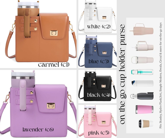 PREORDER: On the Go Cup Holder Purse 2.23.26