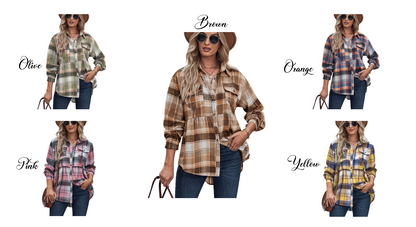 RTS: Babydoll Fit Lightweight Flannel-