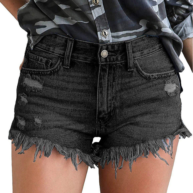 RTS: Cuffed Jean and frayed Jean Shorts-