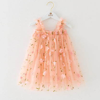 RTS: Butterfly & Flower Tulle Twirl Dress-
