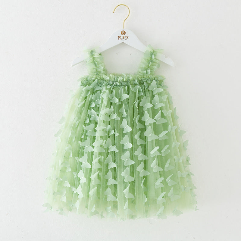 RTS: Butterfly & Flower Tulle Twirl Dress