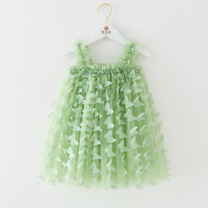 RTS: Butterfly & Flower Tulle Twirl Dress-