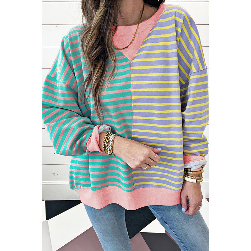 PREORDER: The Finley Split Retro Stripe Sweater 1.20.25 osym