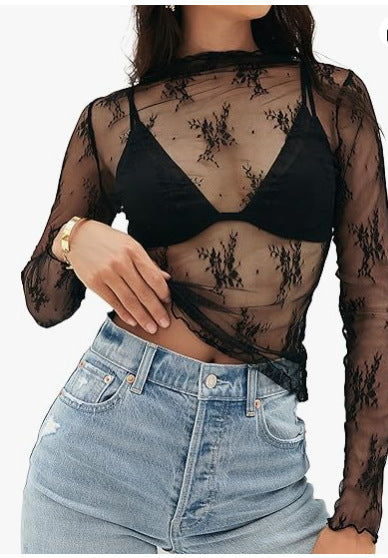 Preorder: long sleeve lace top 9.22.25 osym