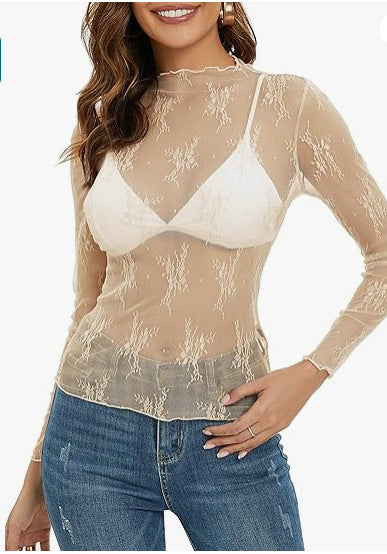 Preorder: long sleeve lace top 9.22.25 osym