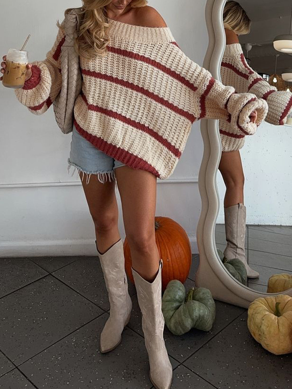 PREORDER: The Fireside Stripe Knit Sweater RERUN 9.28.26