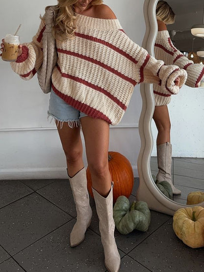 PREORDER: The Fireside Stripe Knit Sweater RERUN 9.28.26