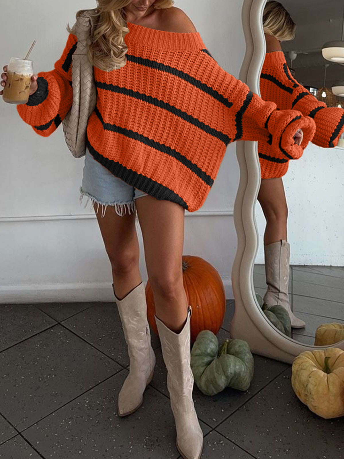 PREORDER: The Fireside Stripe Knit Sweater RERUN 9.28.26