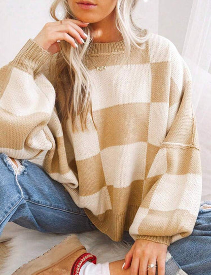 PREORDER: Cozy Checker Sweater RERUN 9.28.26