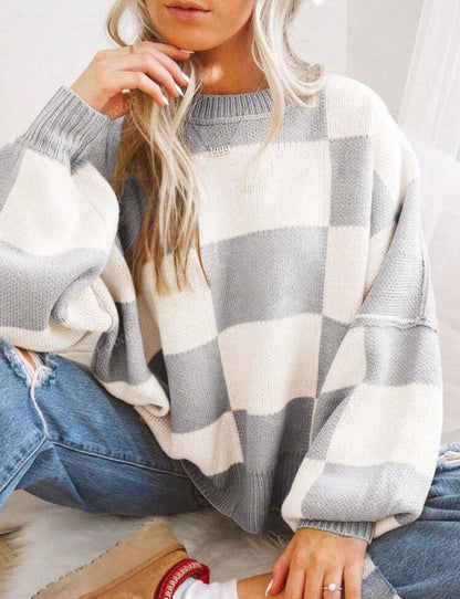 PREORDER: Cozy Checker Sweater RERUN 9.28.26