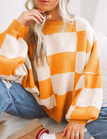 PREORDER: Cozy Checker Sweater RERUN 9.28.26