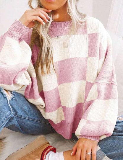 PREORDER: Cozy Checker Sweater RERUN 9.28.26