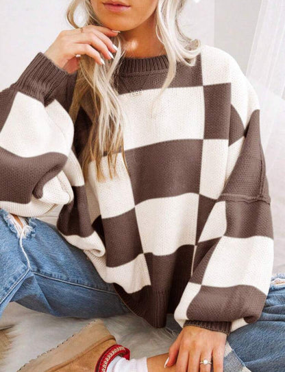 PREORDER: Cozy Checker Sweater RERUN 9.28.26
