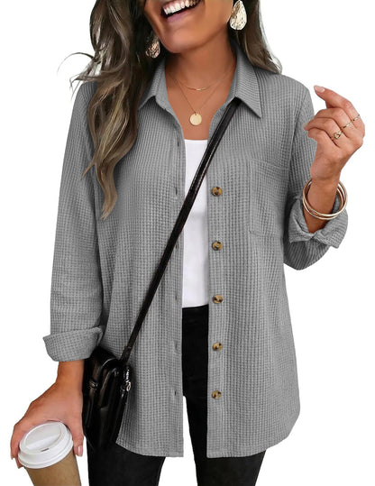 PREORDER: The Ellison Waffle Button Down 9.14.26