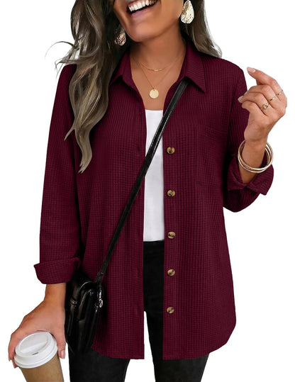 PREORDER: The Ellison Waffle Button Down 9.14.26