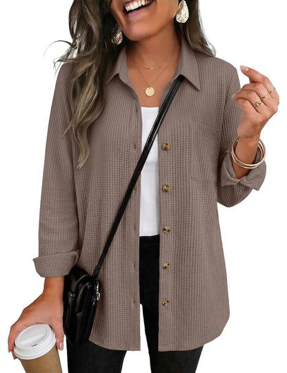 PREORDER: The Ellison Waffle Button Down 9.14.26