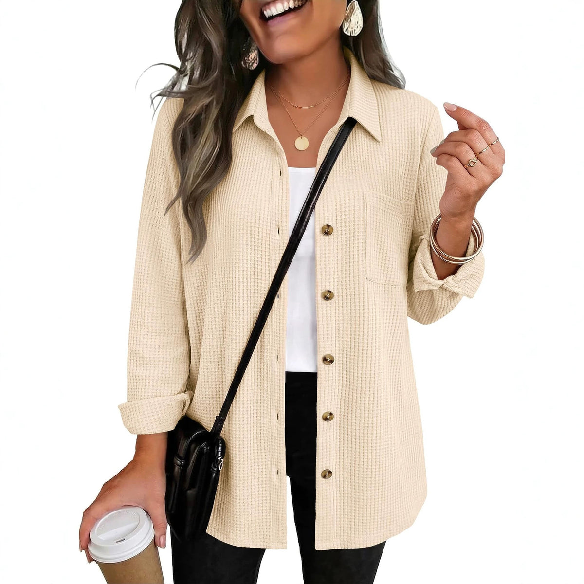 PREORDER: The Ellison Waffle Button Down 9.14.26