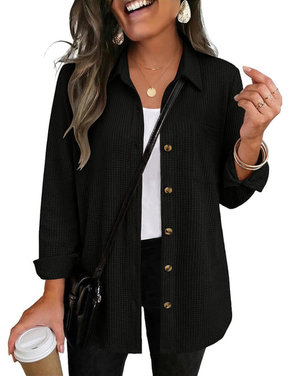 PREORDER: The Ellison Waffle Button Down 9.14.26