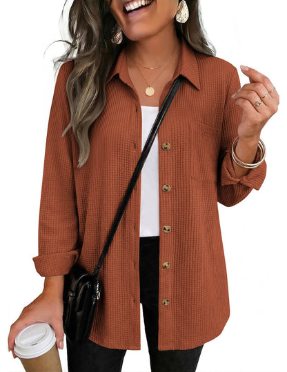 PREORDER: The Ellison Waffle Button Down 9.14.26