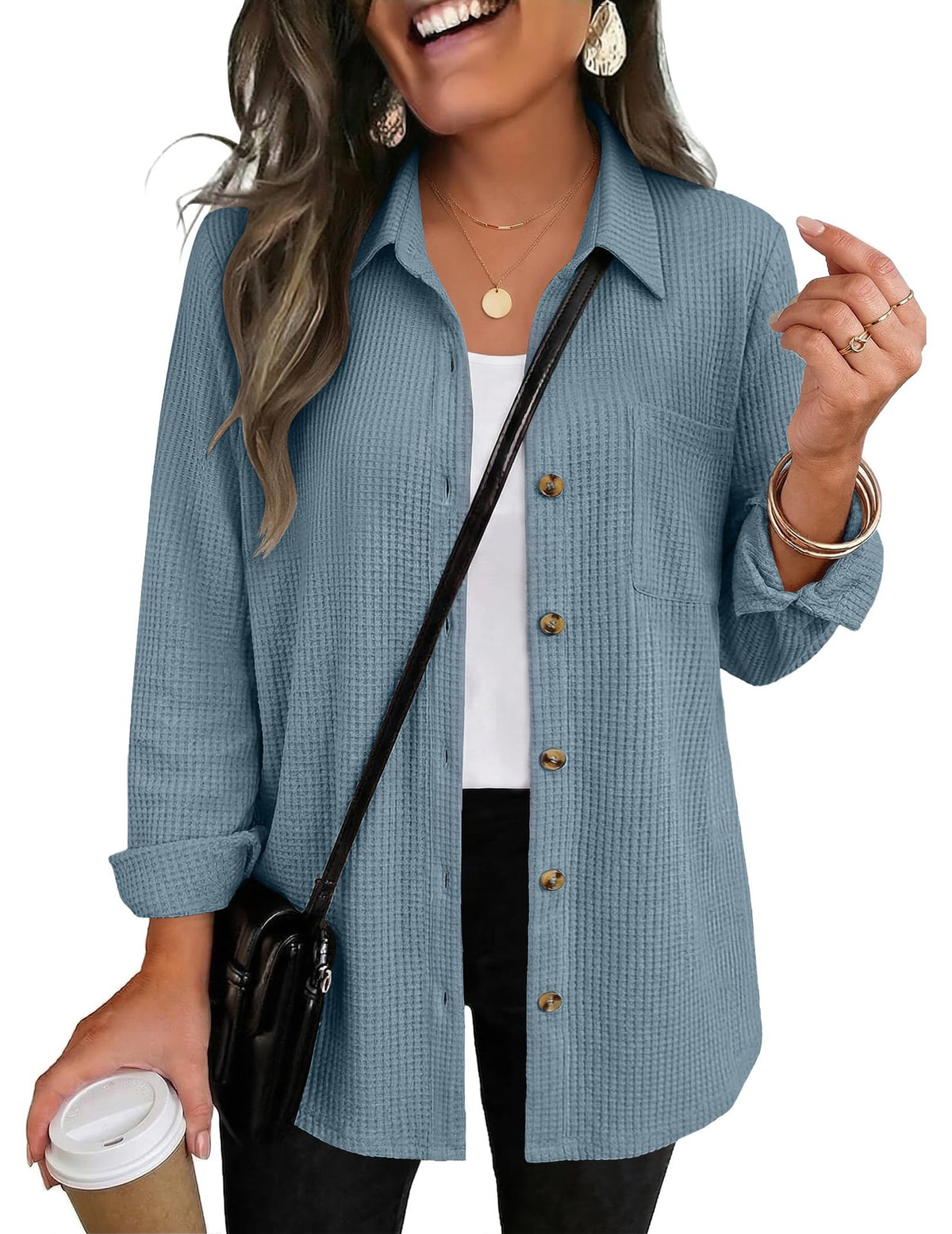 PREORDER: The Ellison Waffle Button Down 9.14.26