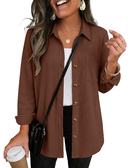 PREORDER: The Ellison Waffle Button Down 9.14.26