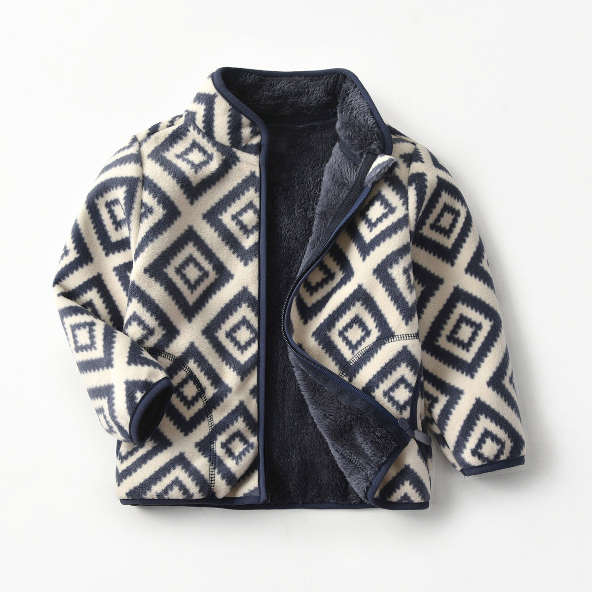 PREORDER: Boys and Girls Fuzzy Full Zip Shacket  10.19.26