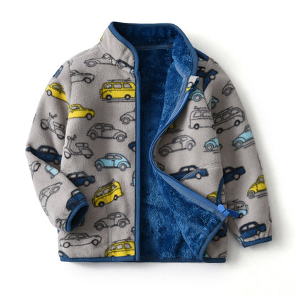 PREORDER: Boys and Girls Fuzzy Full Zip Shacket  10.19.26