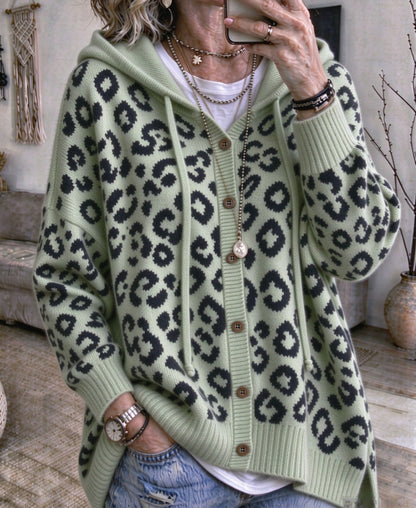PREORDER: Leopard Hooded Cardigan 11.2.26