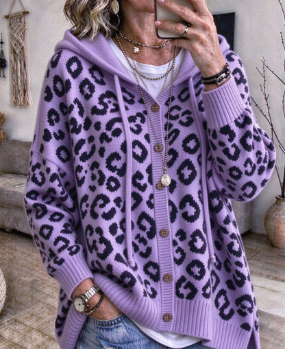 PREORDER: Leopard Hooded Cardigan 11.2.26