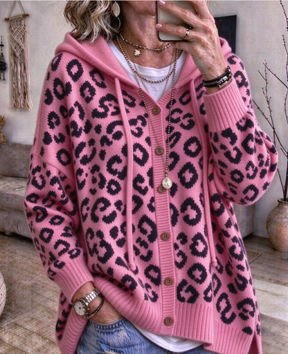 PREORDER: Leopard Hooded Cardigan 11.2.26