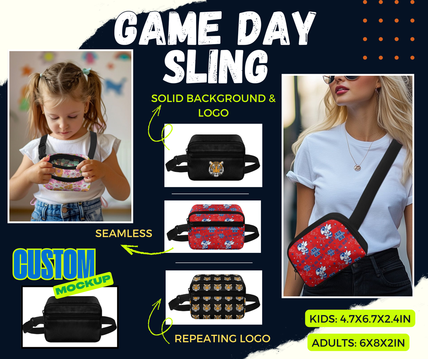 PREORDER: KIDS AND ADULTS SLING BAG 1.19.26