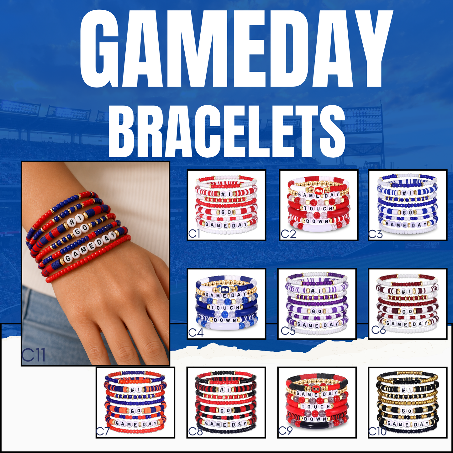 PREORDER: Game Day Bracelet Sets 6.29.26