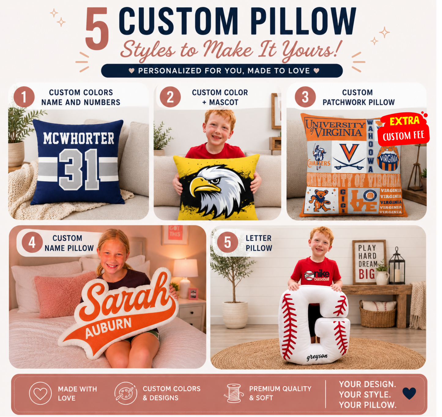 PREORDER: Custom Pillows 6.29.26